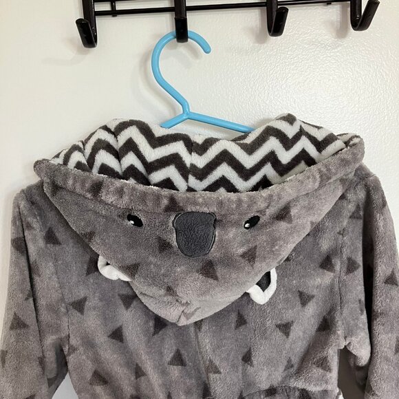 Pekkle Boys Hooded Fleece Bath Robe Size 4/5 - Picture 7 of 7
